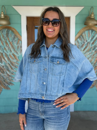 Risen Flowy Square Cape Jacket