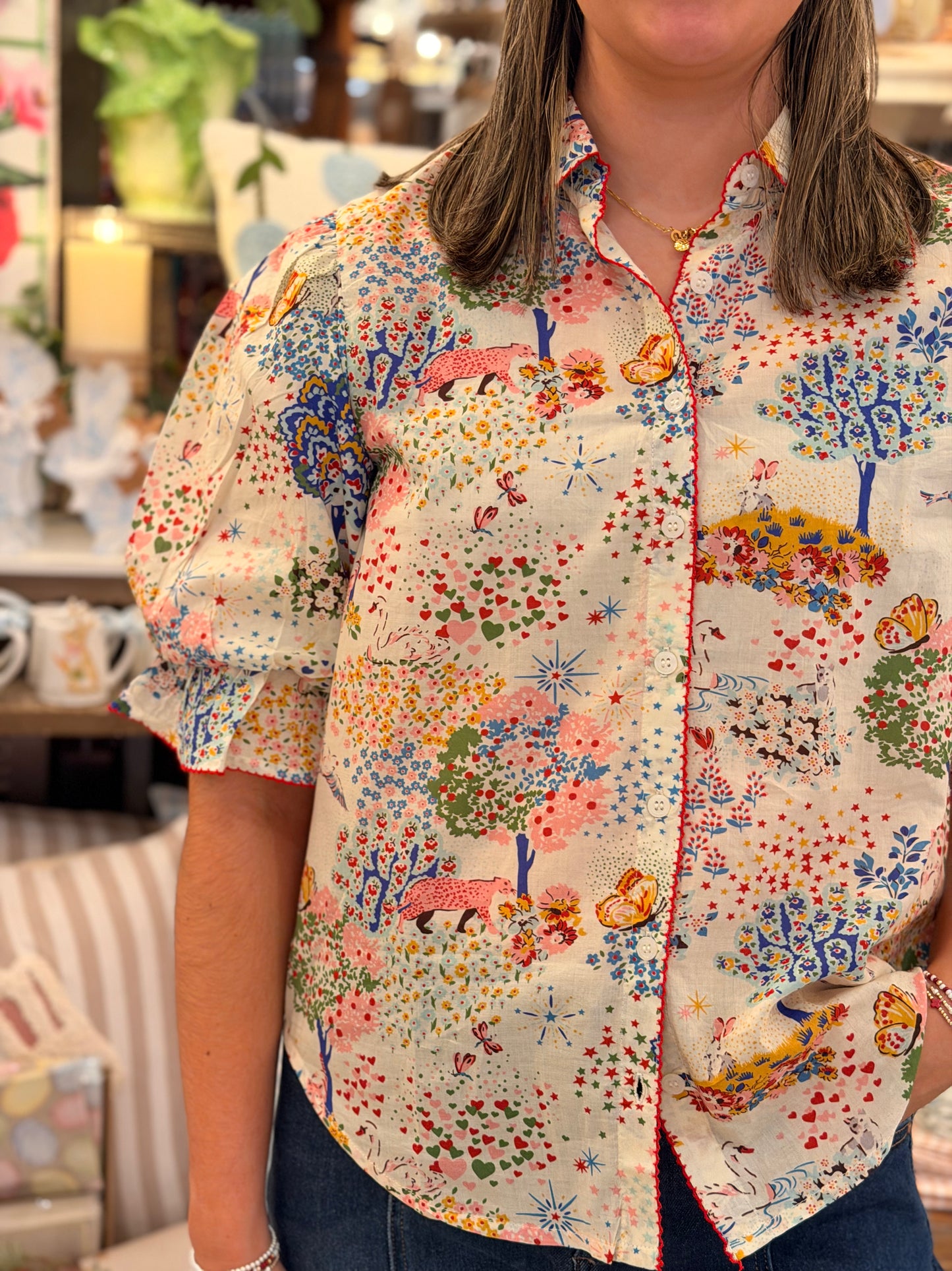 Ivy Jane Whimsical Floral Top