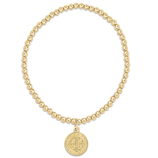 Enewton Classic Gold 3mm Bead Bracelet - Blessing Gold Disc