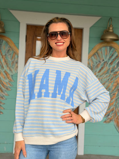 MAMA Ocean Stripe Top