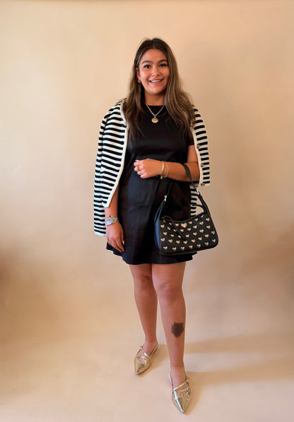 Black Striped Calloway Cardigan