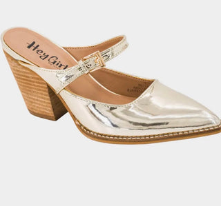 Corkys Sober Up Gold Metallic Heel