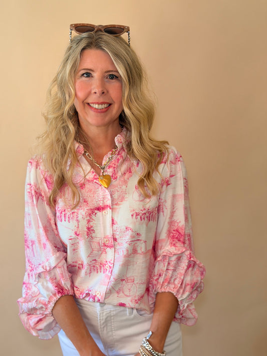 Ivy Jane Ivory Scene in Paris Top