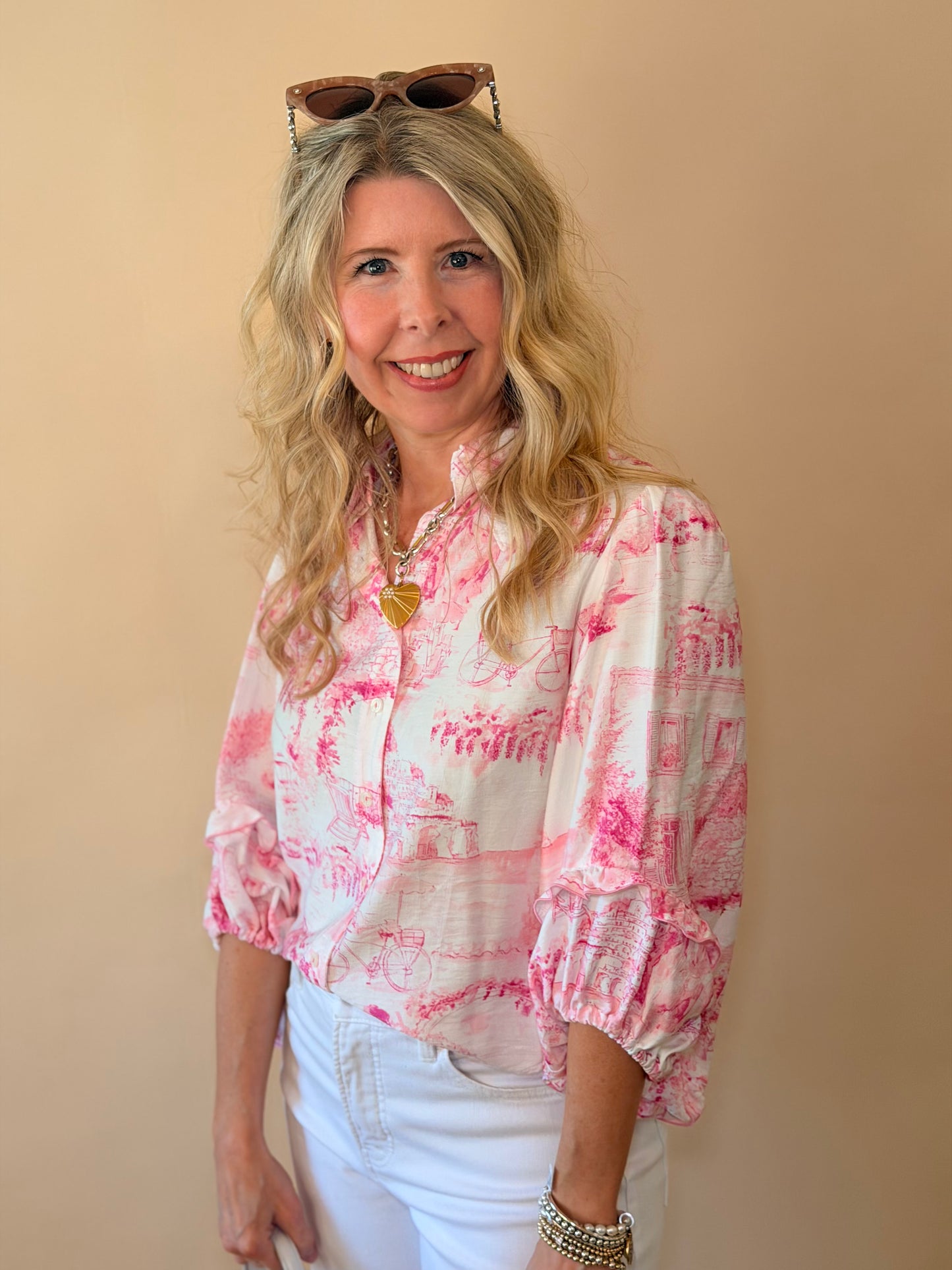 Ivy Jane Ivory Scene in Paris Top