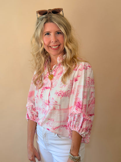 Ivy Jane Ivory Scene in Paris Top