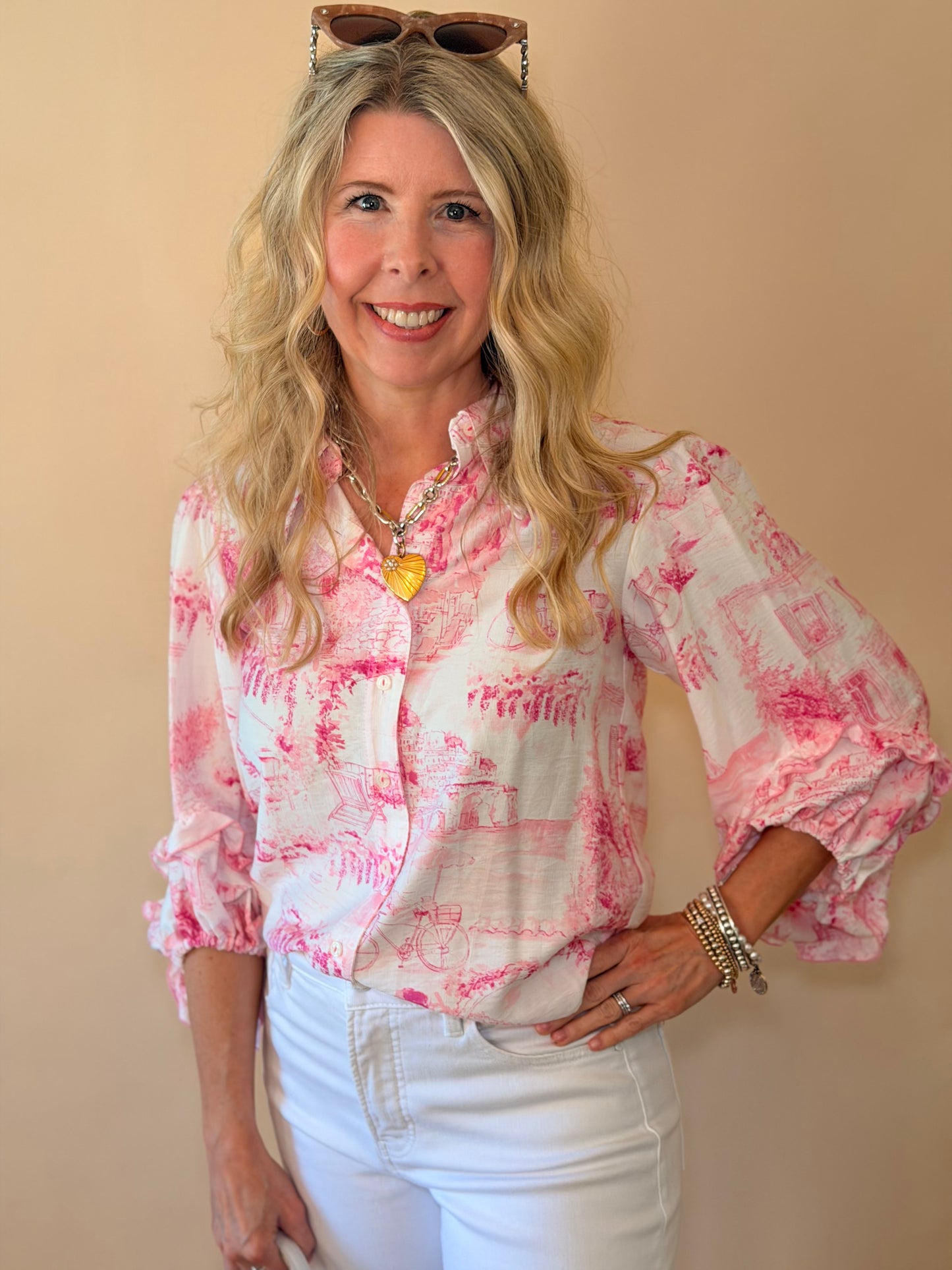 Ivy Jane Ivory Scene in Paris Top