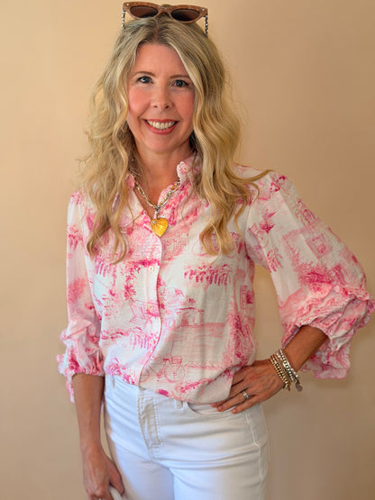 Ivy Jane Ivory Scene in Paris Top