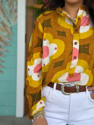 Ivy Jane Daisy Embroidered Popover Shirt