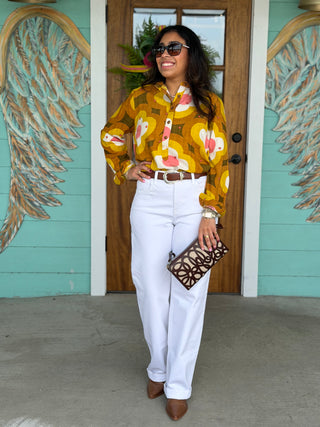 Ivy Jane Daisy Embroidered Popover Shirt