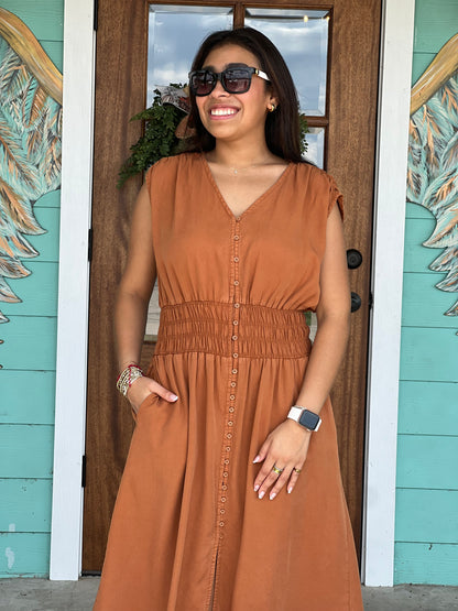 Belgian Persa Tencel Midi Dress