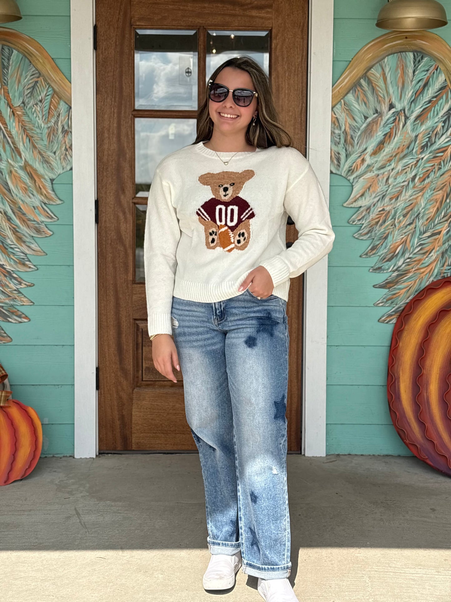 Anastasia Bear Football Sweater