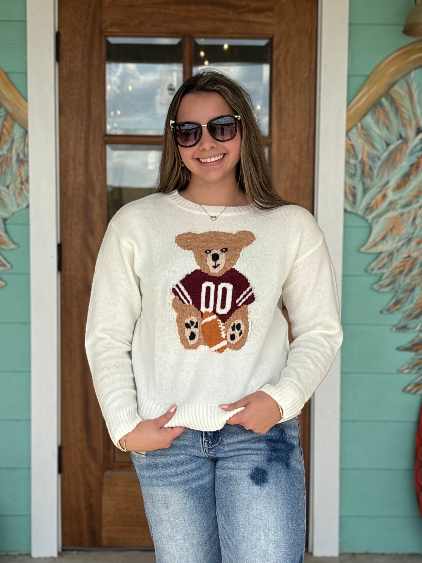 Anastasia Bear Football Sweater