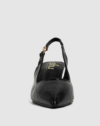ShuShop Nigella Black Croco Heels