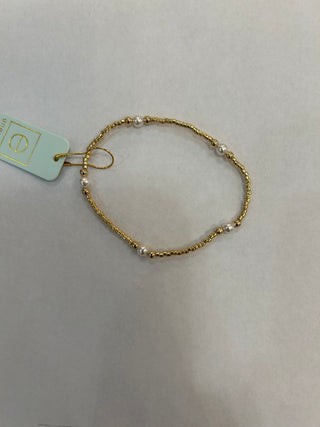 Enewton Gameday Hope Purpose Pearl Bracelet - Gold Luster