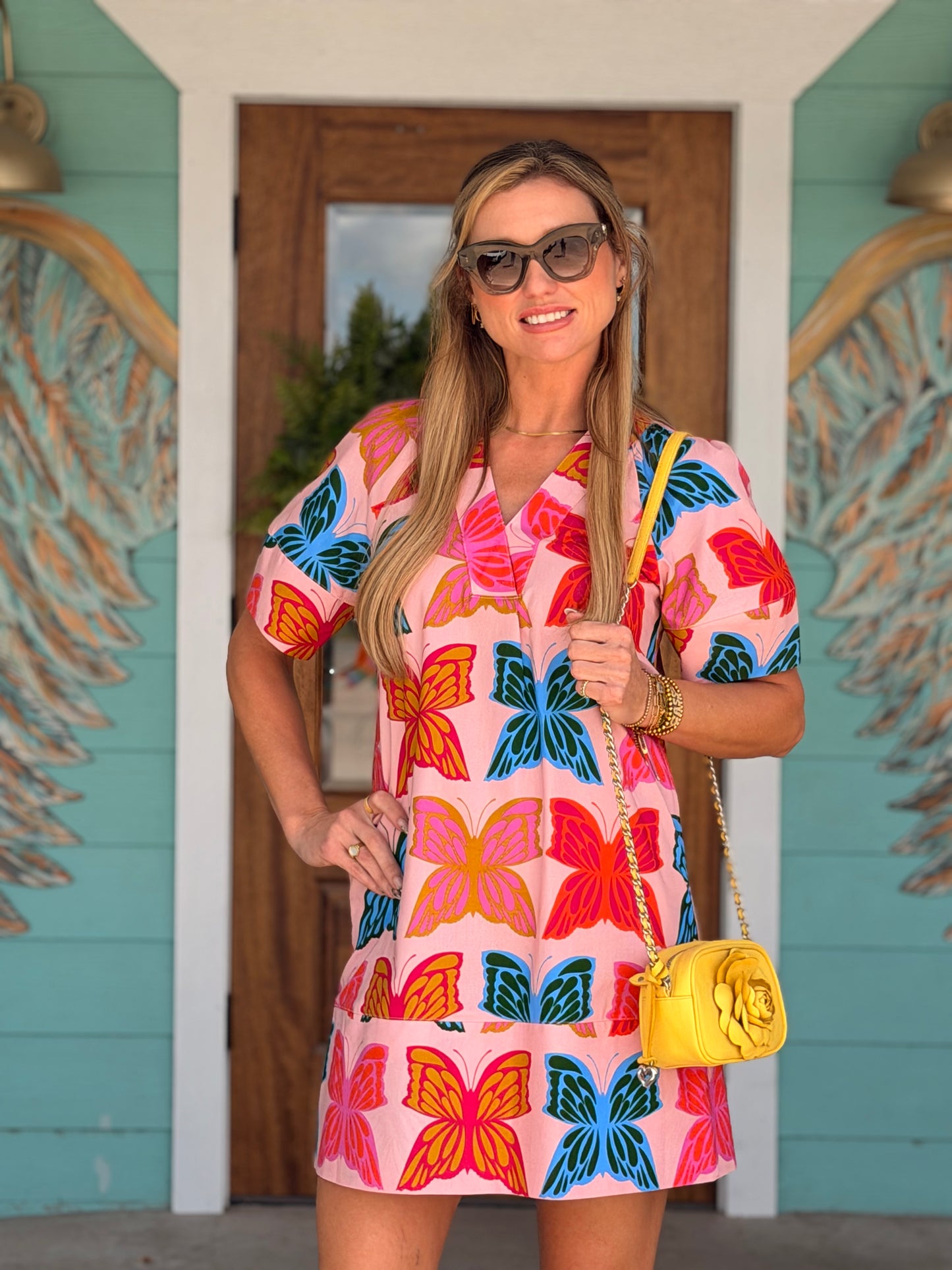 Uncle Frank Pink Butterfly Dress