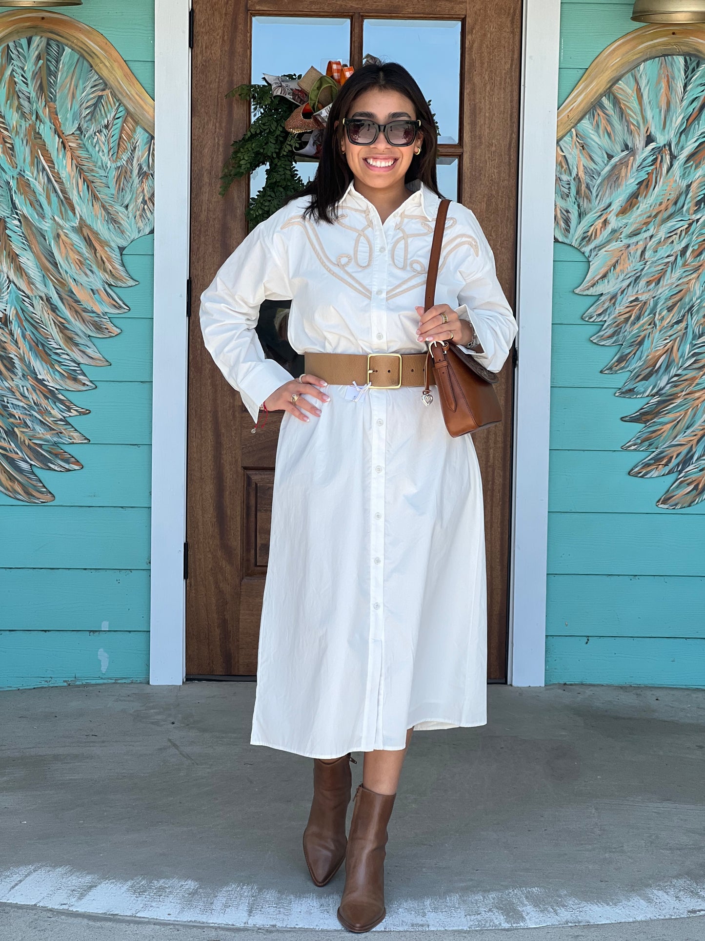 Wild West Maxi Shirt Dress