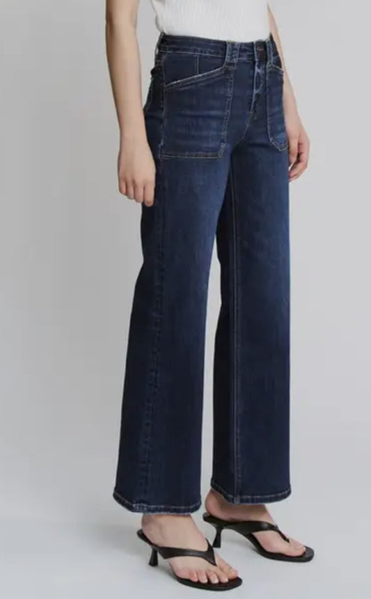 Mica High Rise Wide Leg Pocket Denim