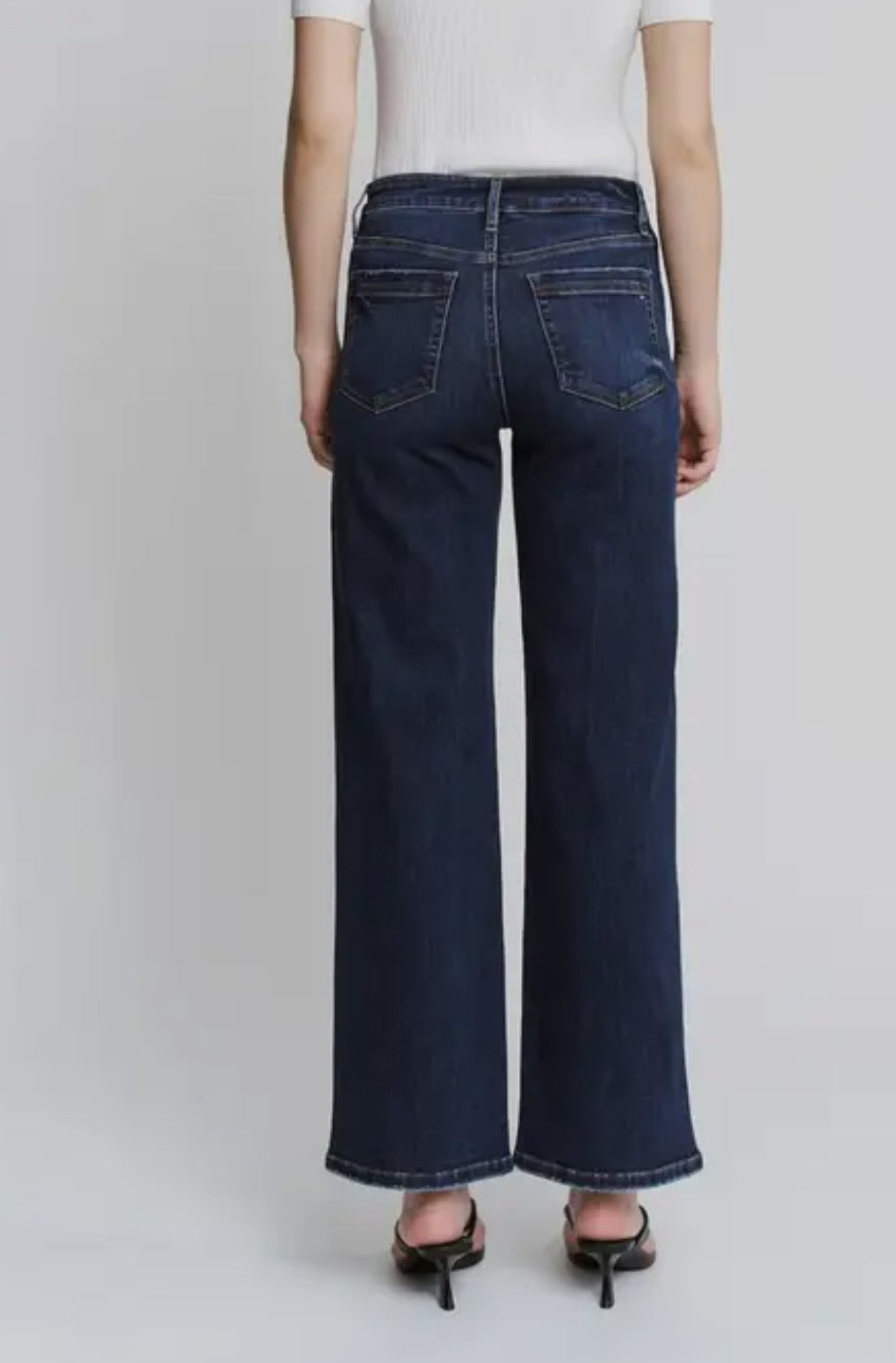 Mica High Rise Wide Leg Pocket Denim