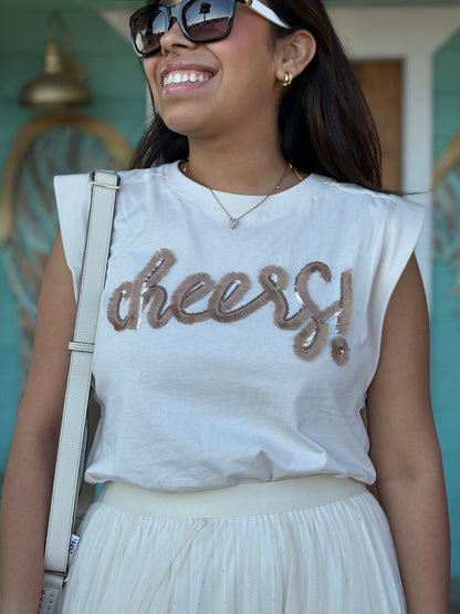 Cream Cheers Tinsel Top