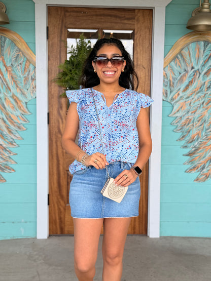 Hidden 13" Mid Rise Peyton Denim Skirt