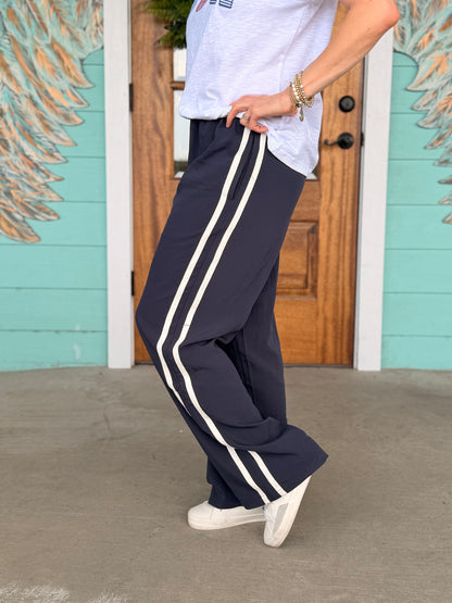 Navy London Track Pants