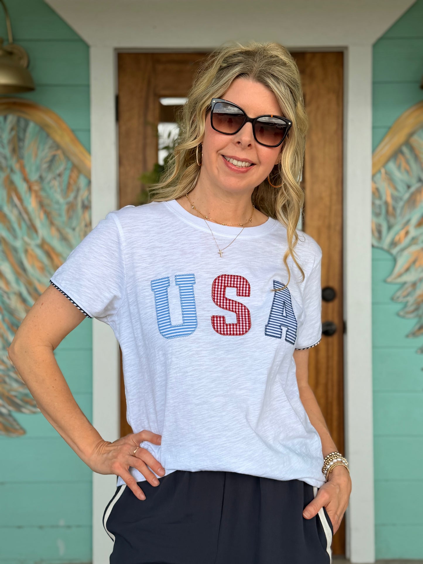 USA Patch White Tee