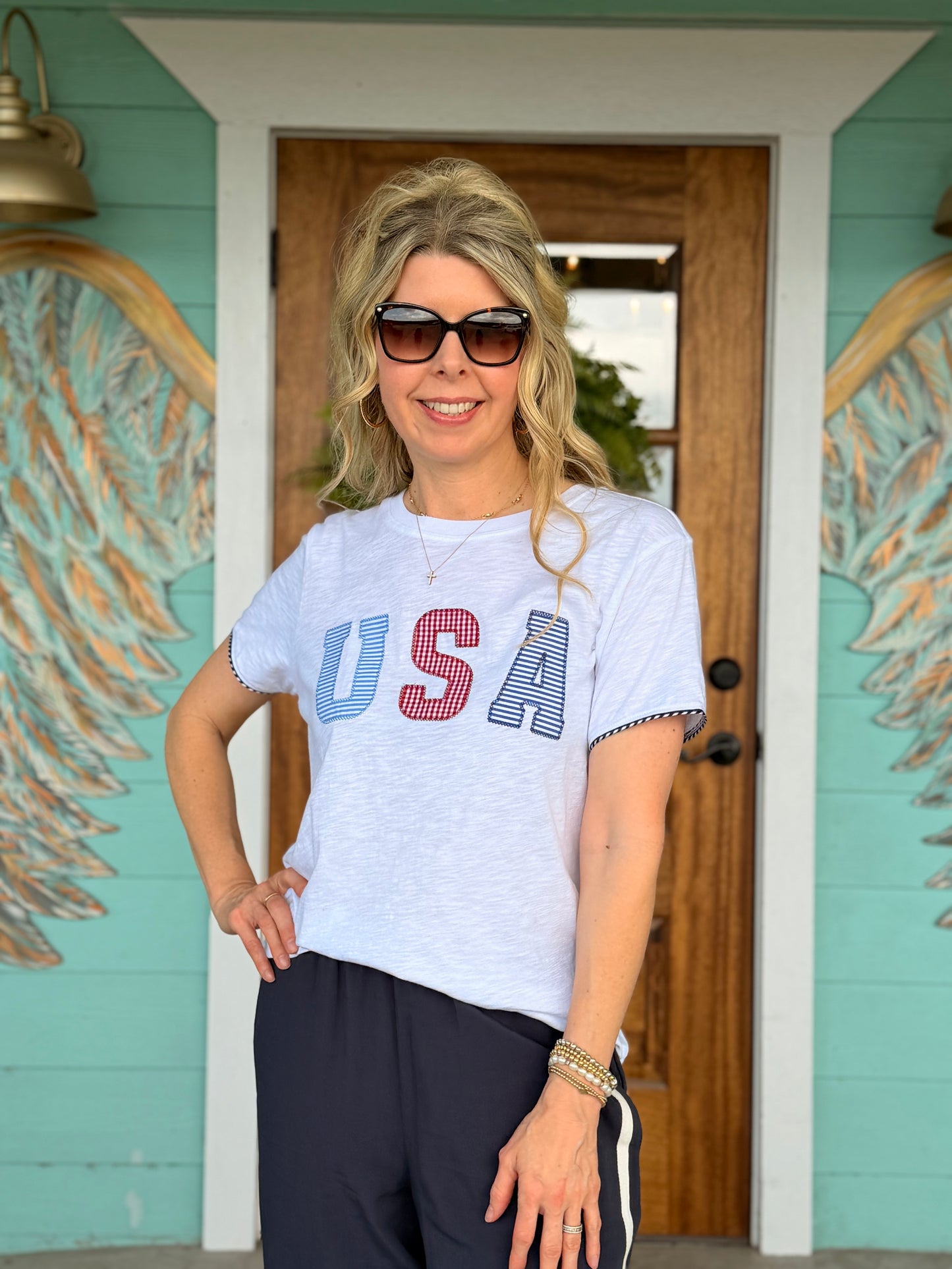USA Patch White Tee