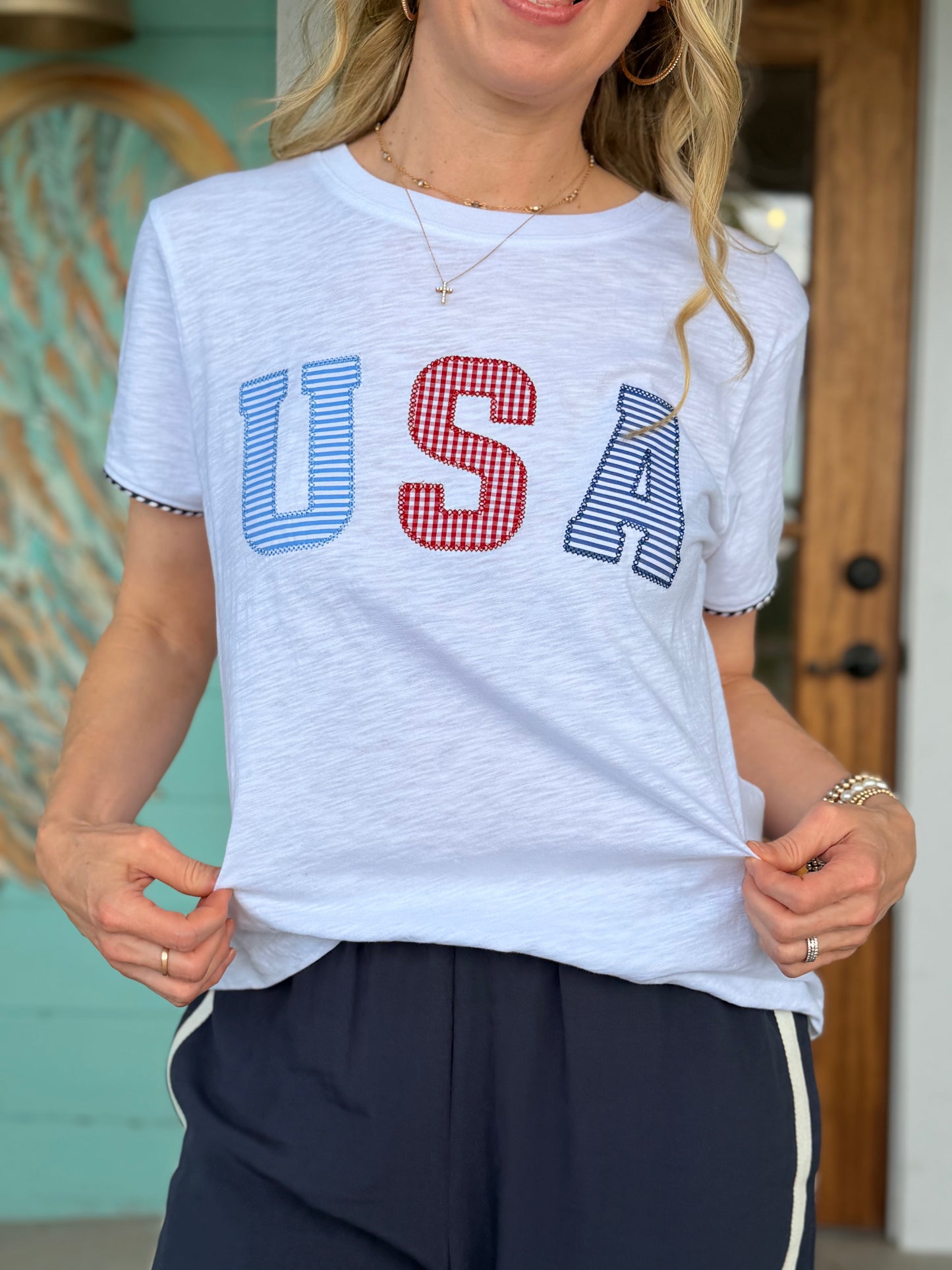 USA Patch White Tee