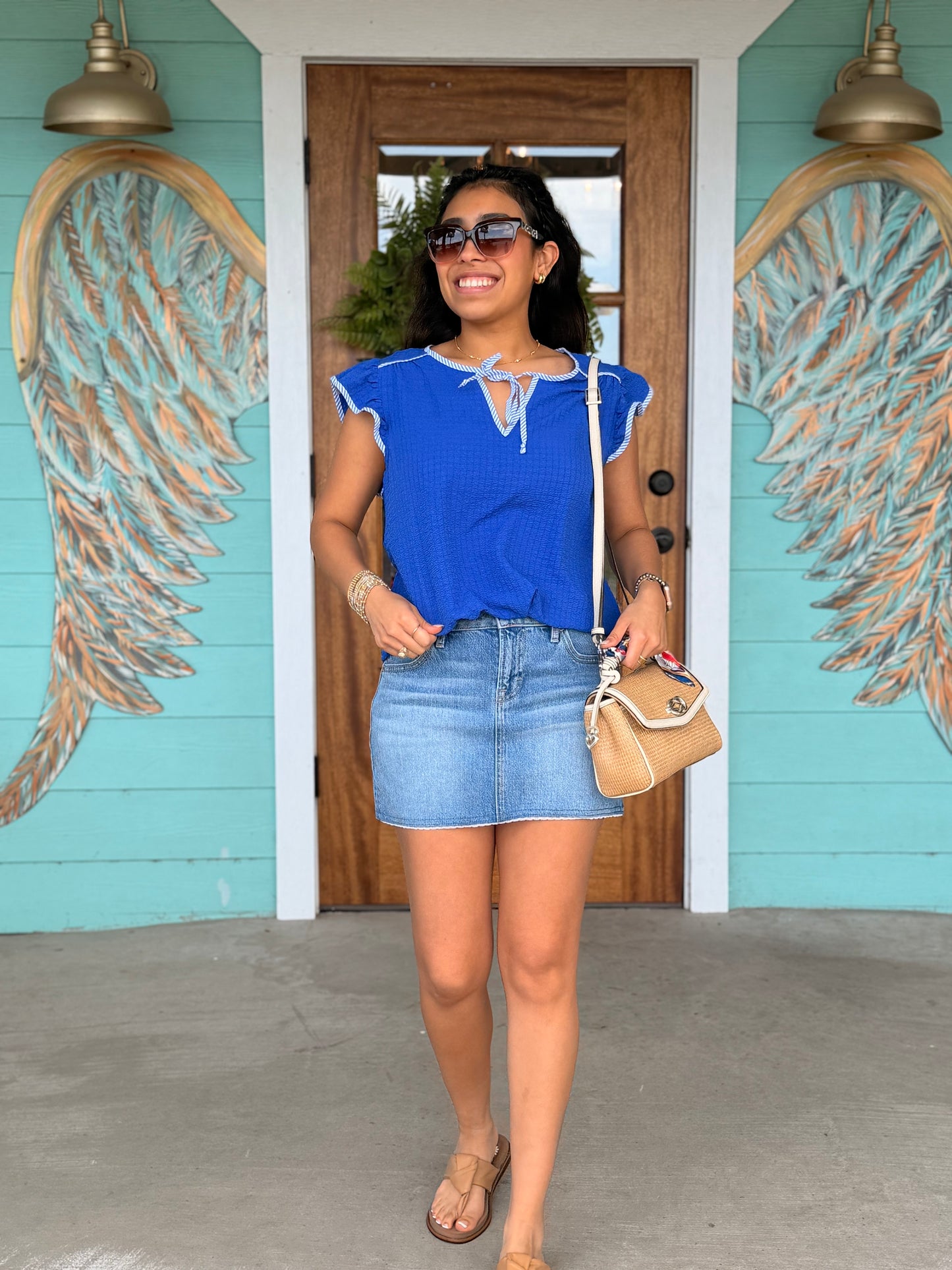 Hidden 13" Mid Rise Peyton Denim Skirt