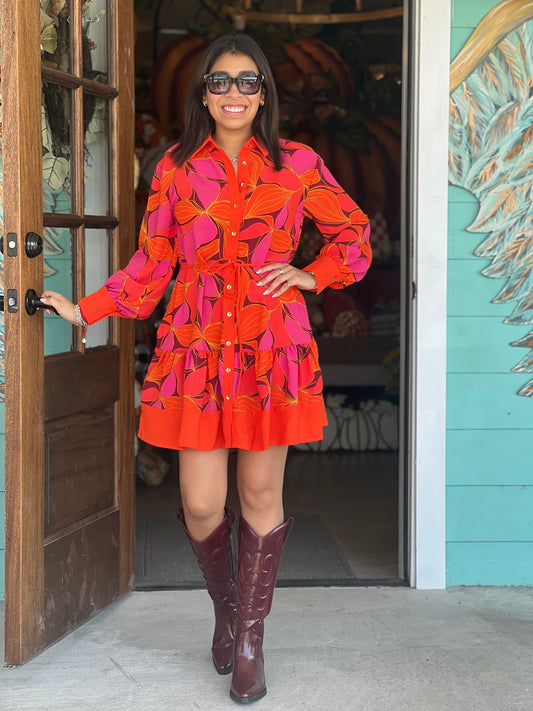 Maya Glow Over Fire Dress