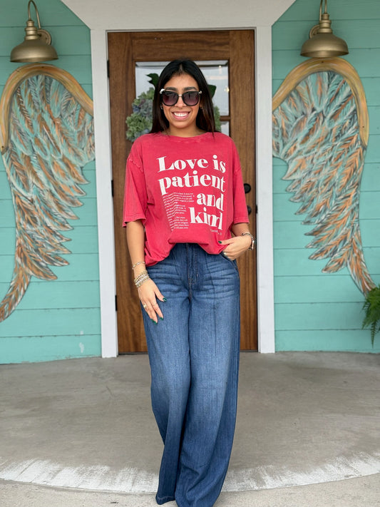 Hidden Denim Nori Wide Leg Trouser