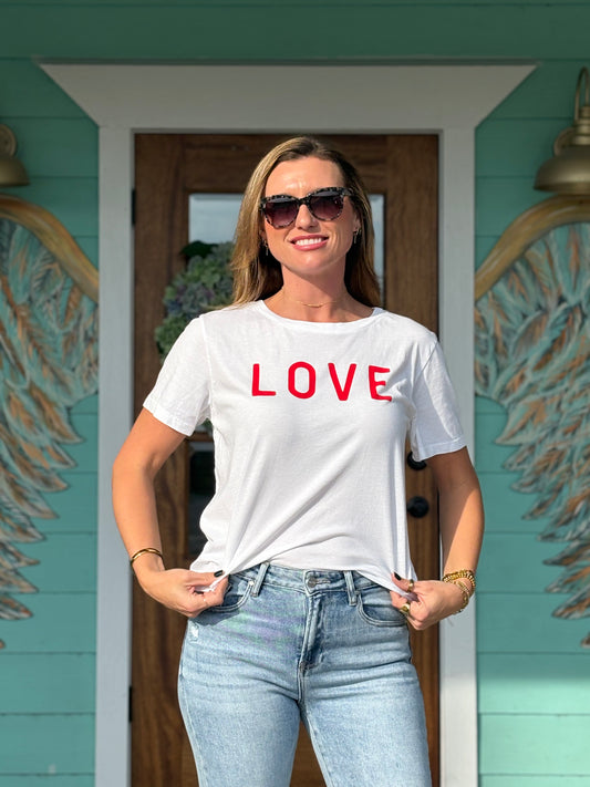 LOVE White Graohic Tee