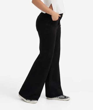 1822 Denim 30in Black Better Butter HR Wide Leg Denim