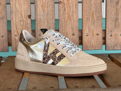 Vintage Havana Step 1 Washed Gold Sneakers