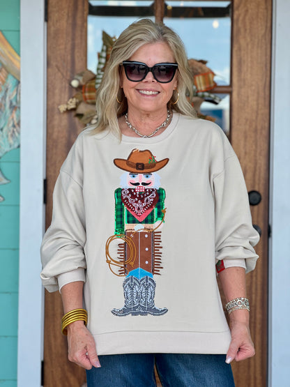Queen of Sparkles Cowboy Nutcracker Sweatshirt