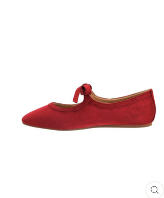Corkys Layover Red Ballet Flat