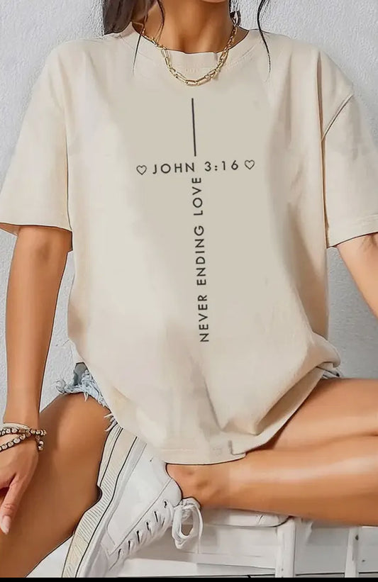 Never Ending Love Oversized Oatmeal Tee