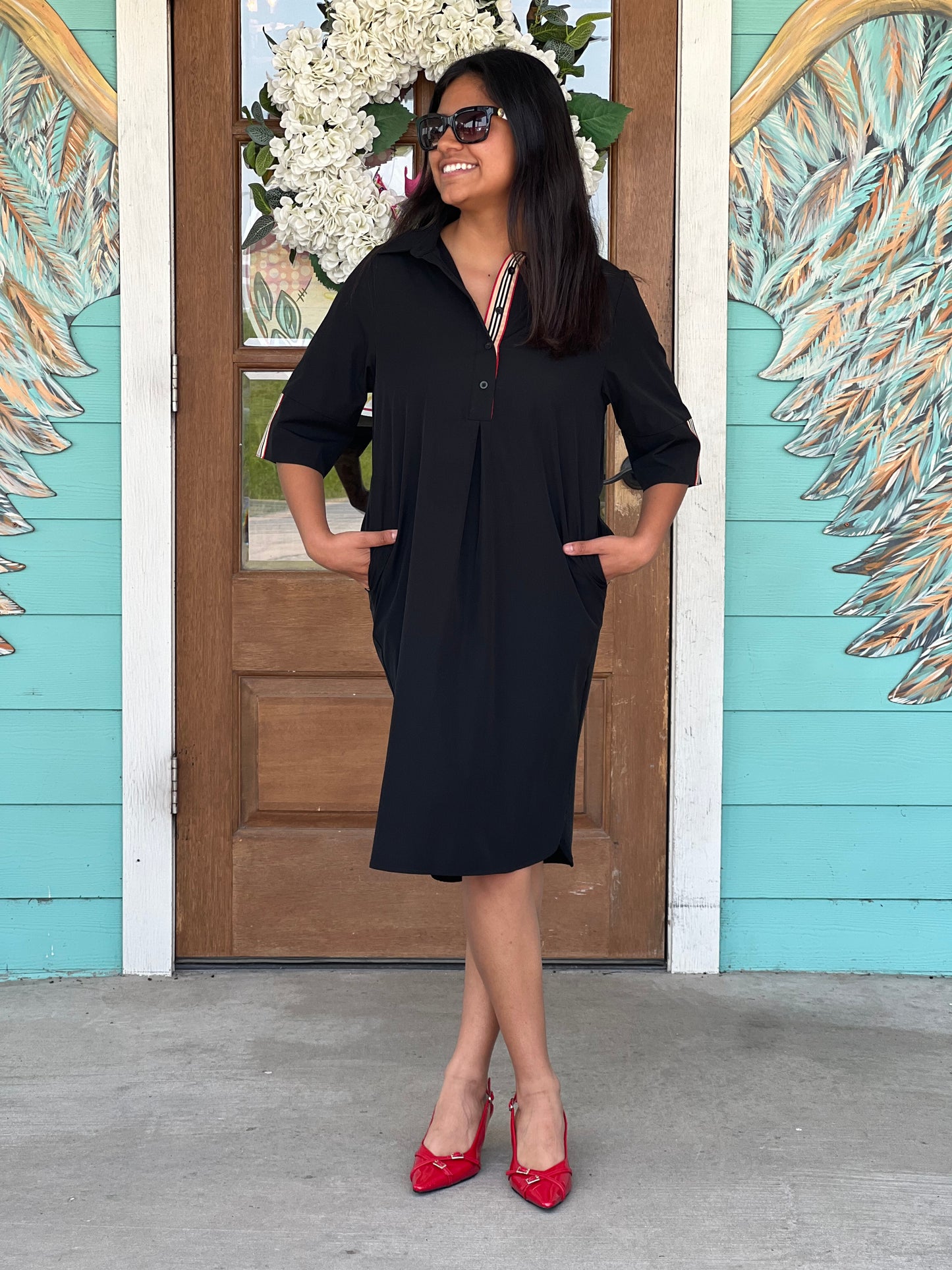 Black Wendi Tunic Dress