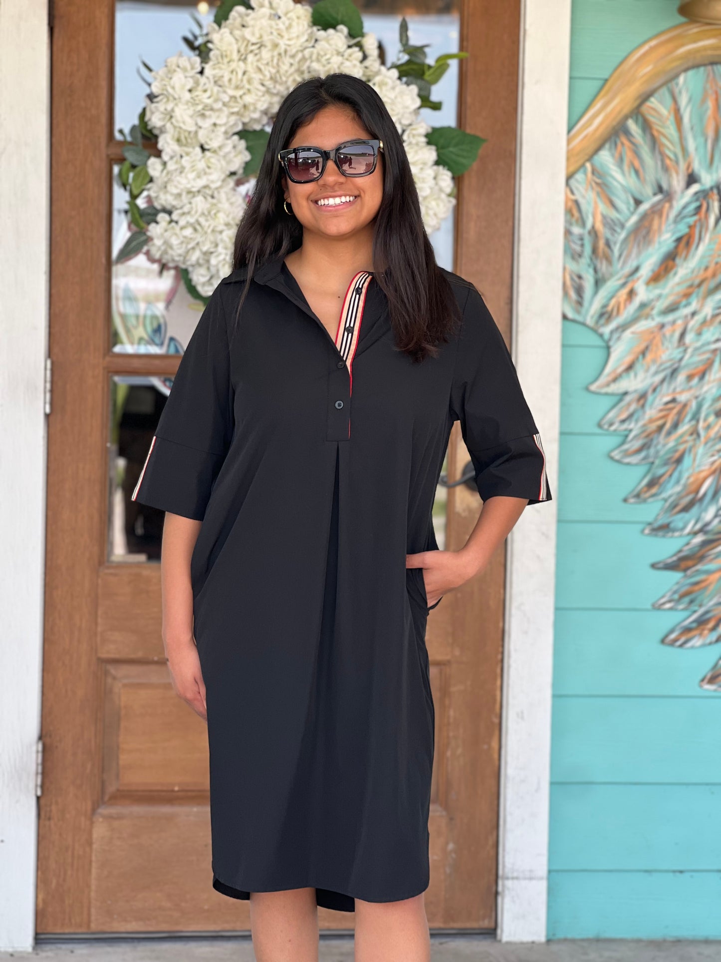Black Wendi Tunic Dress