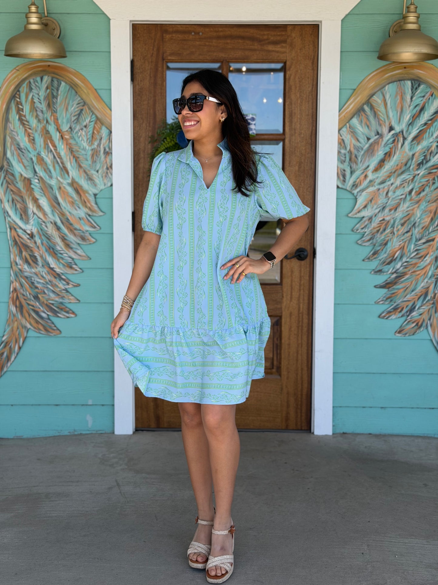 Nancy Garden Lace Green Dress