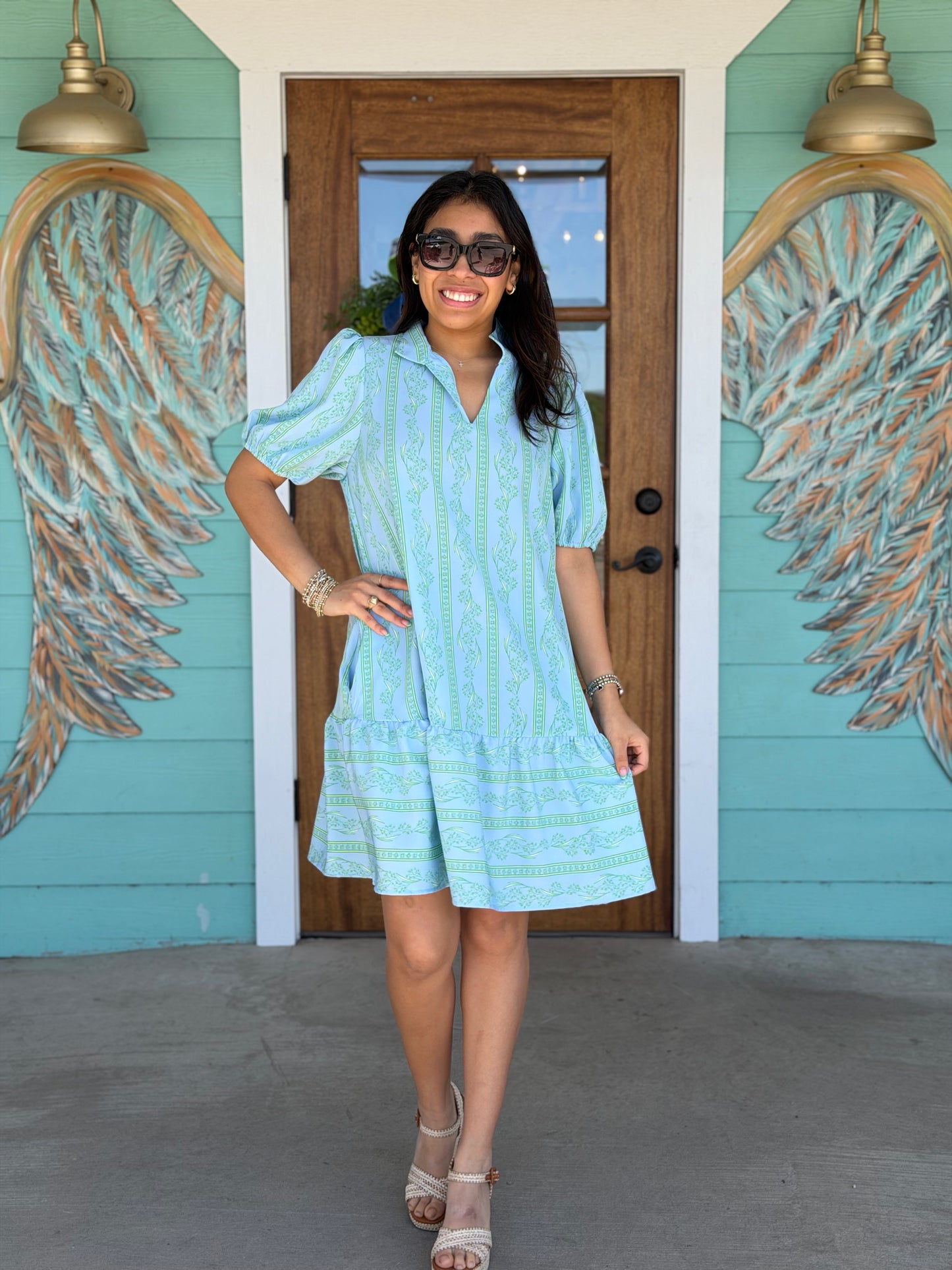 Nancy Garden Lace Green Dress