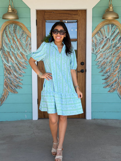 Nancy Garden Lace Green Dress
