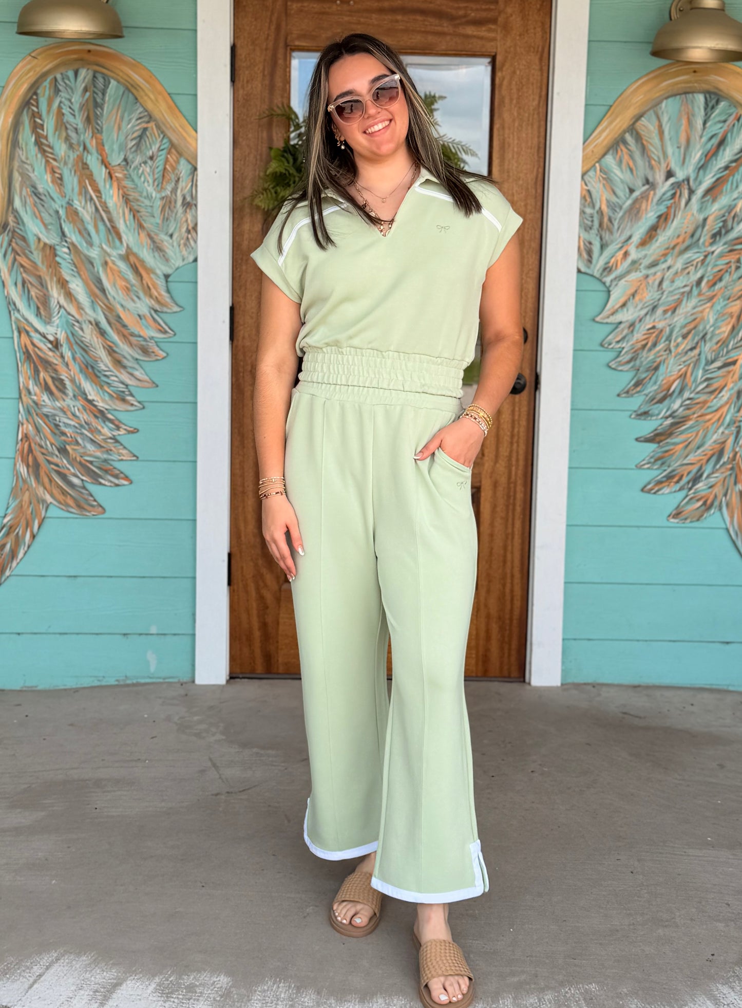 Sage Pintuck Carly Pant
