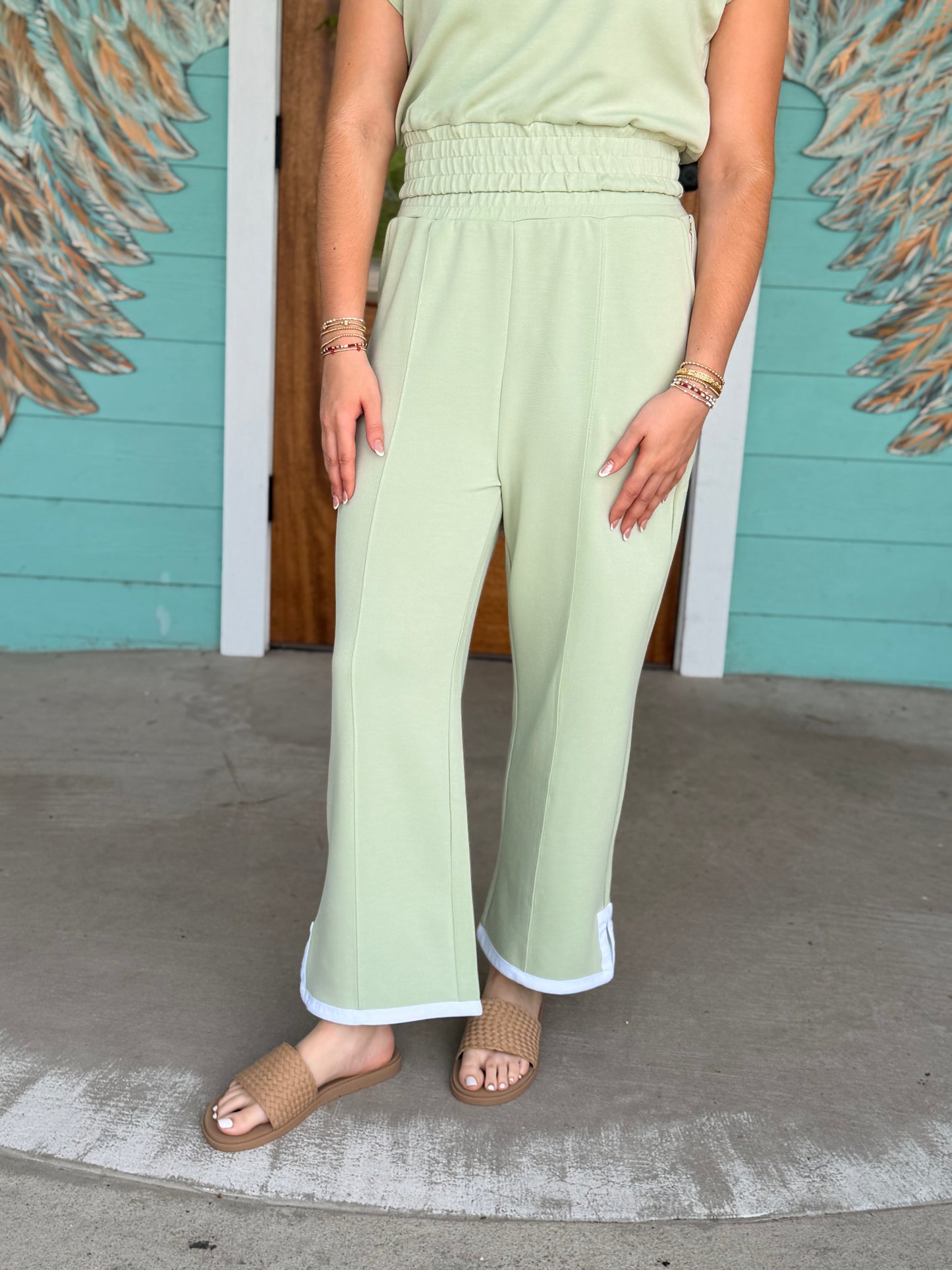 Sage Pintuck Carly Pant