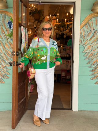 Queen of Sparkles Easter Bunny Cardigan