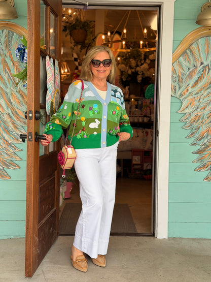 Queen of Sparkles Easter Bunny Cardigan