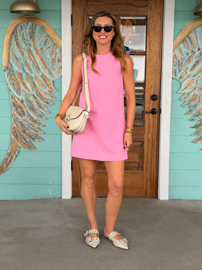 Orchid Pink Sleeveless Dress