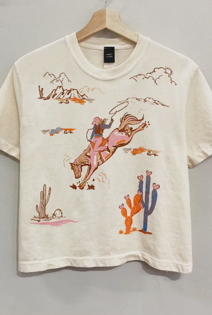Cowboy Bronc Crop Tee