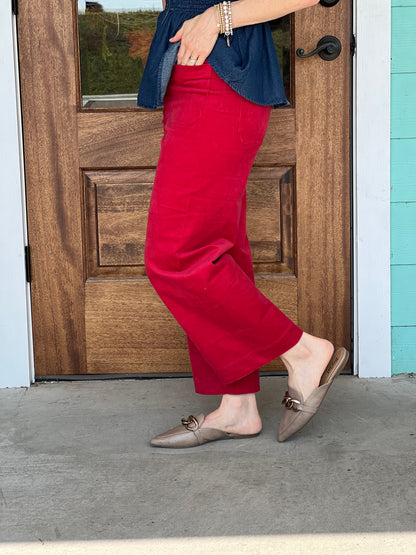 Rio Red Corduroy Pants