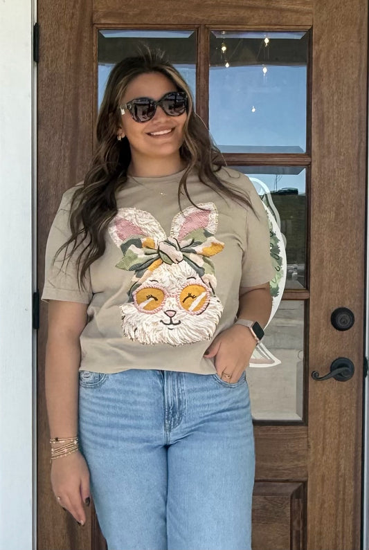 Easter Camo Bunny Graphic Tee
